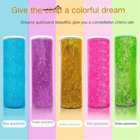 Multifunctional Pencil Case with  Quicksand